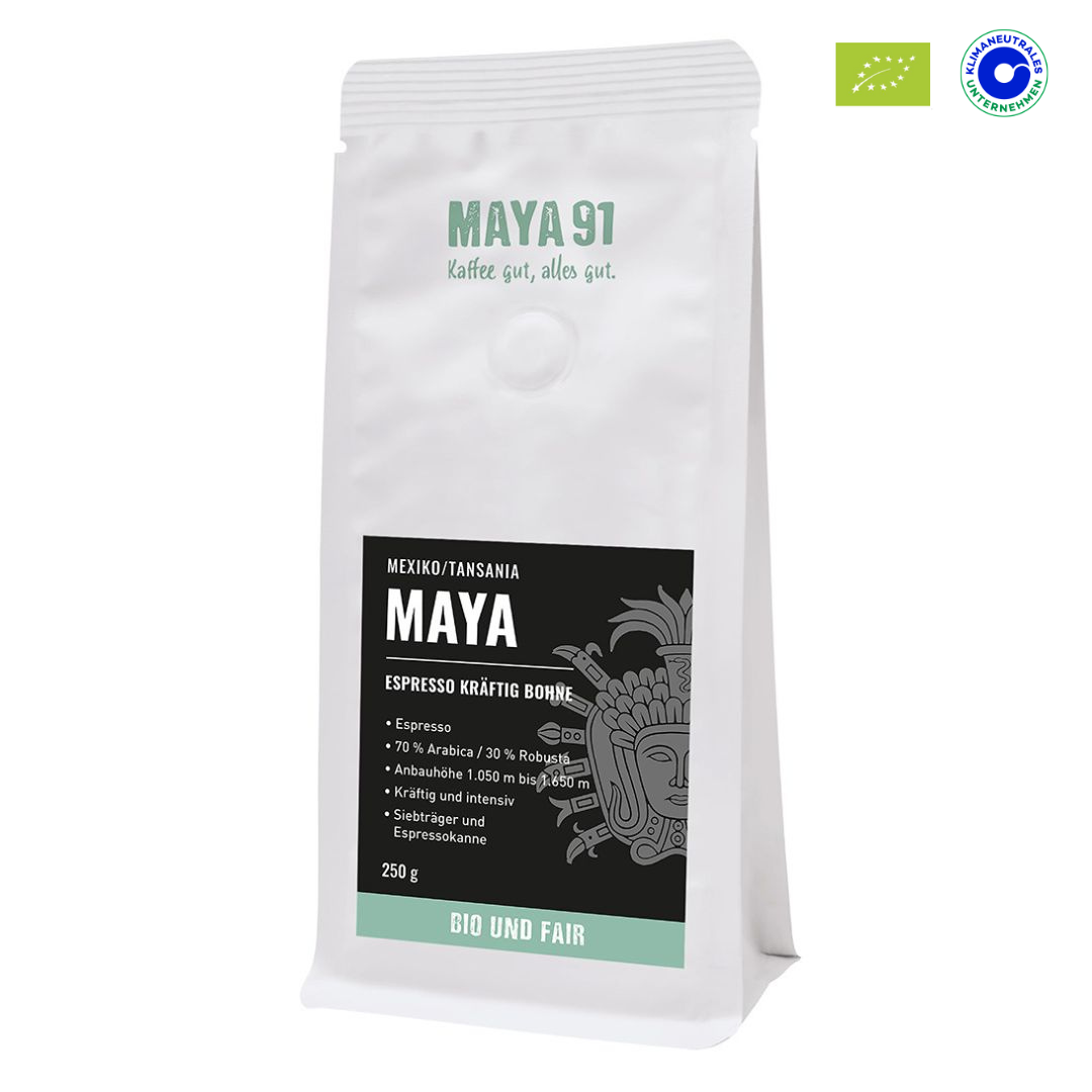 MAYA BIO Fair Trade Espresso Kräftig (Bohne)