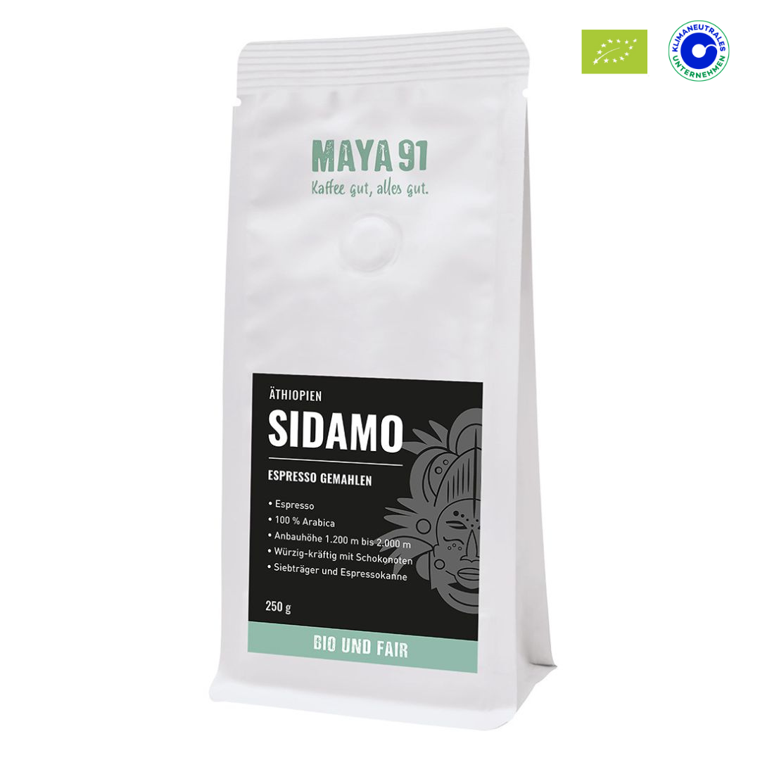SIDAMO BIO Fair Trade Espresso (Gemahlen)